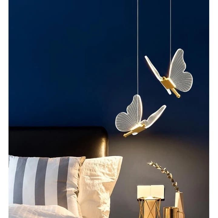 Lustre LED borboleta/iluminação interior M1