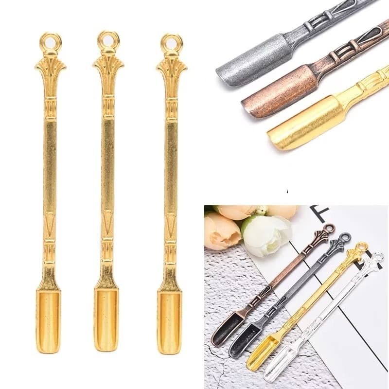 Colher De Óleo Pequena De Metal De 8 Cm , Mini Pá Doméstica , Ferramenta De Cozinha , Uso Em Laboratório