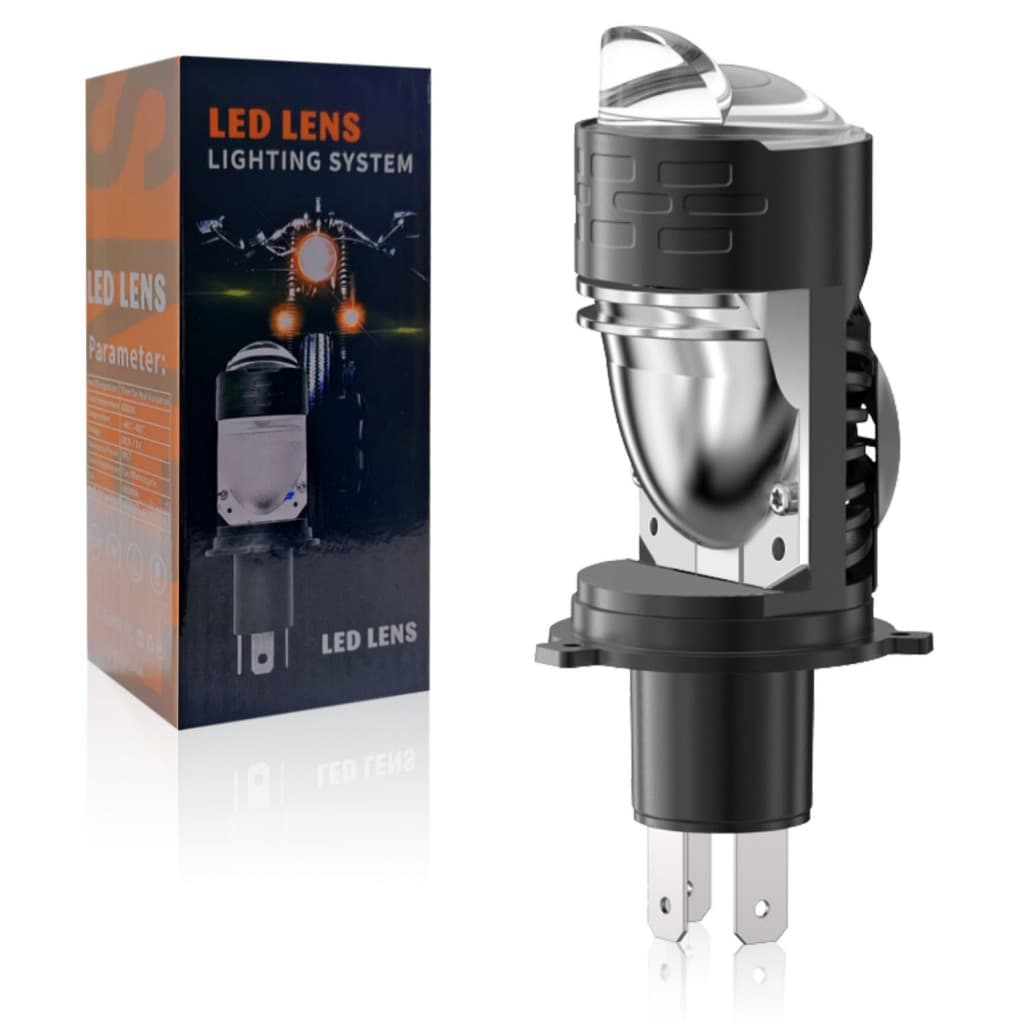 H4 9003 HB2 HS1 H19 Lâmpada LED Mini Lente Do Projetor 20000Lm 6000K Luz Branca 50W Lâmpadas De Nevoeiro Para Carros Mot