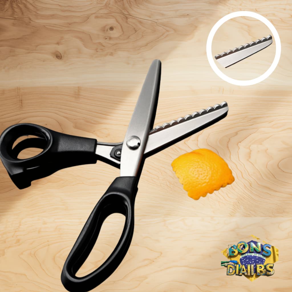 Tesoura De Picotar Escalope  Corte Arredondado Profissional EscalopePapel Eva Tecido TESOURA ESCALOPE/PICOTAR PROFISSION