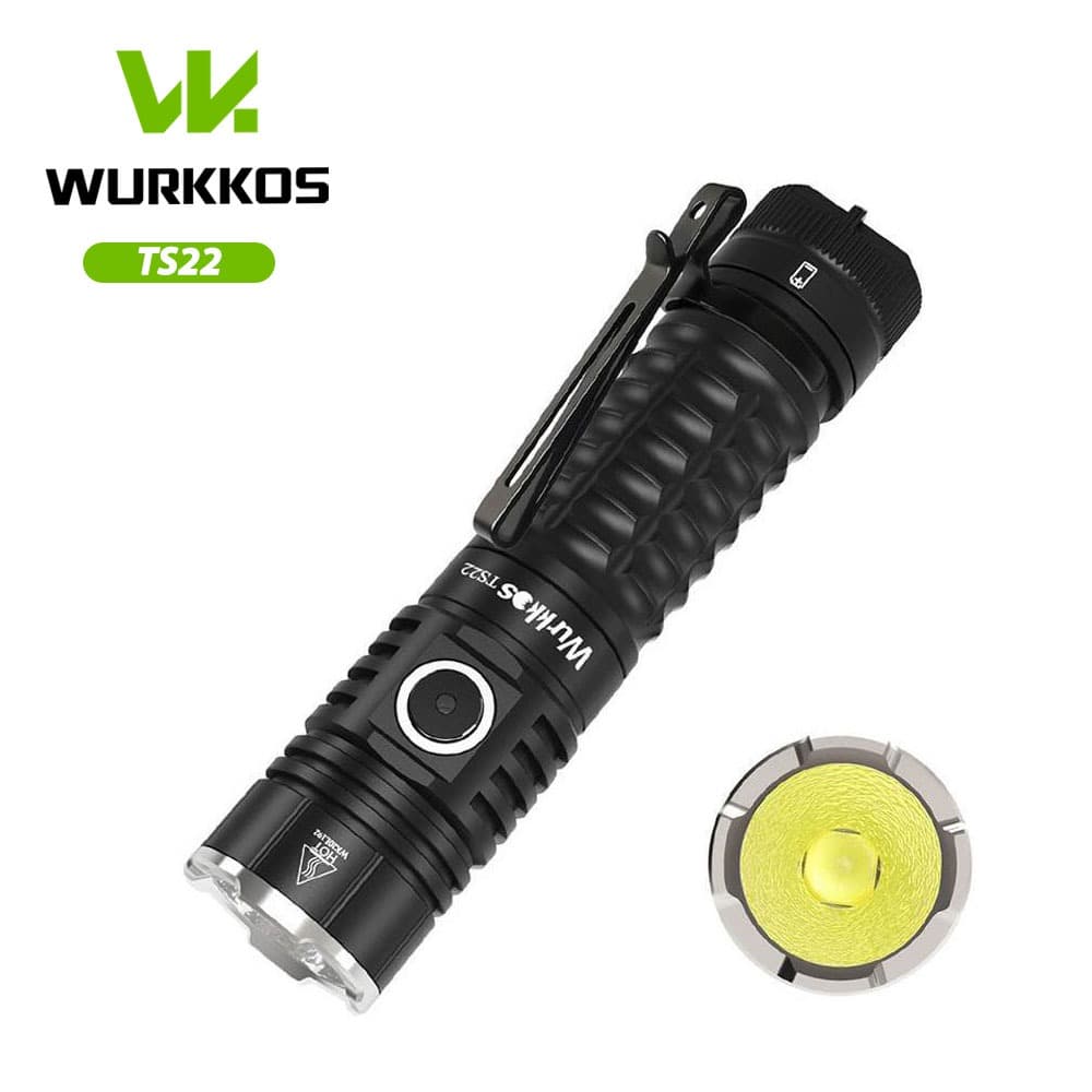 Wurkkos TS22 USB C Recarregável 21700 LED XHP70.2 Poderosa Lanterna 4500LM