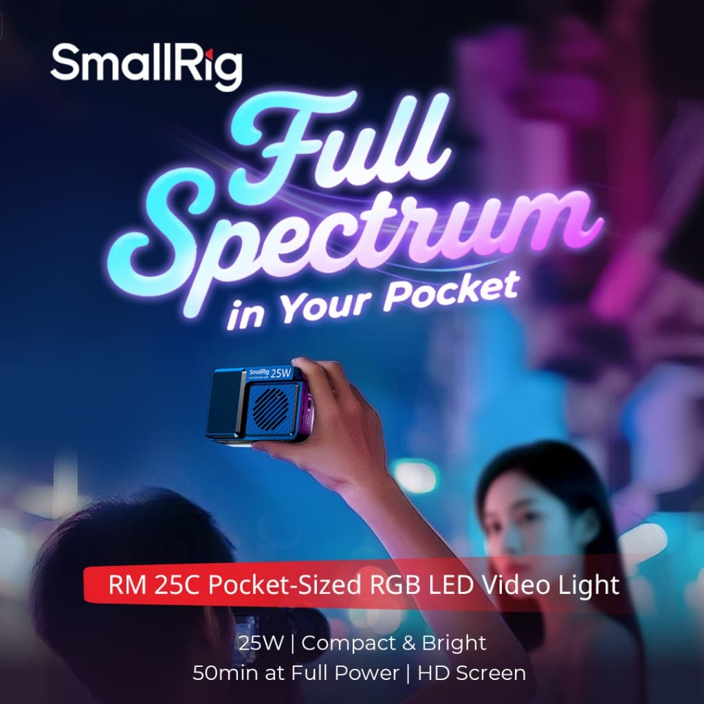 mini Luz De Vídeo LED SmallRig RM 25C # 5357 5438