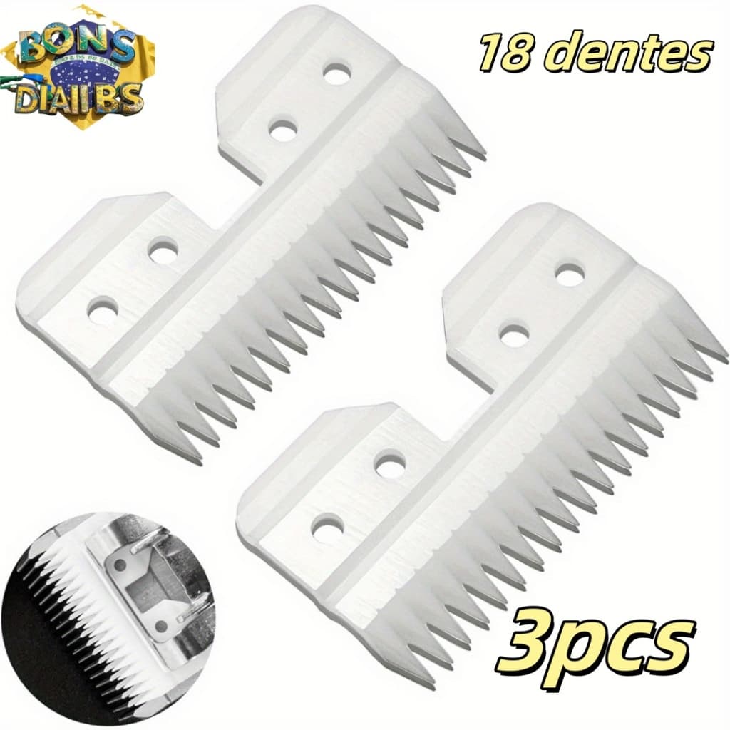 3 Peças Lâmina de Cerâmica Cortante Tosa
