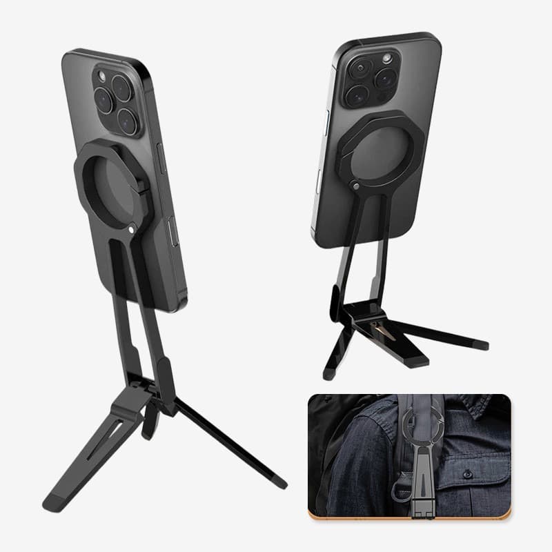 Ulanzi M40 Tripé De Telefone Montado Em Mosquetão Suporte Magnético Horizontal Vertical De Dupla Face Para Vlog Live Str