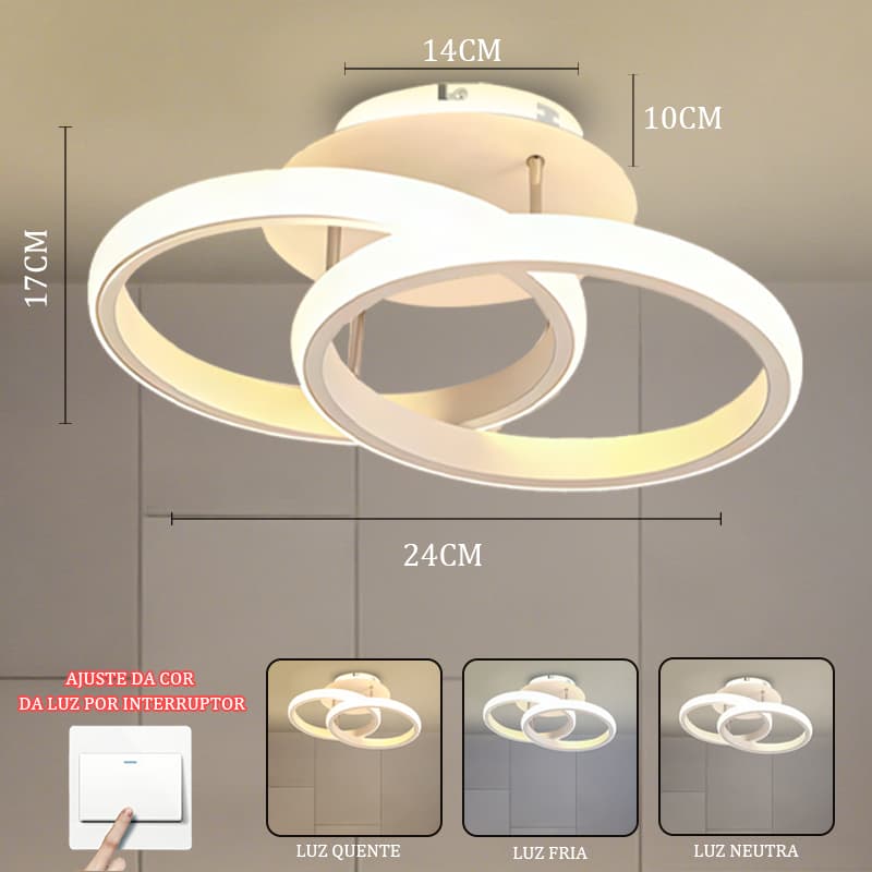 Lâmpada De Teto Led Moderna E Minimalista Decoração Lustre Para Sala Estar Quarto Luz 110V-220V