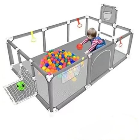 Cercadinho Bebê Grande Chiqueirinho Infantil Cercado 180x120Portátil Dobrável