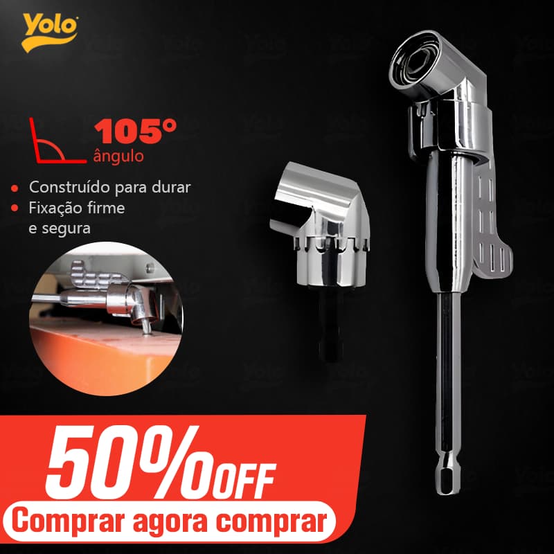 Adaptador De Ângulo Curto Ou Longo Para Chave De Fenda E Furadeira 90 °/105