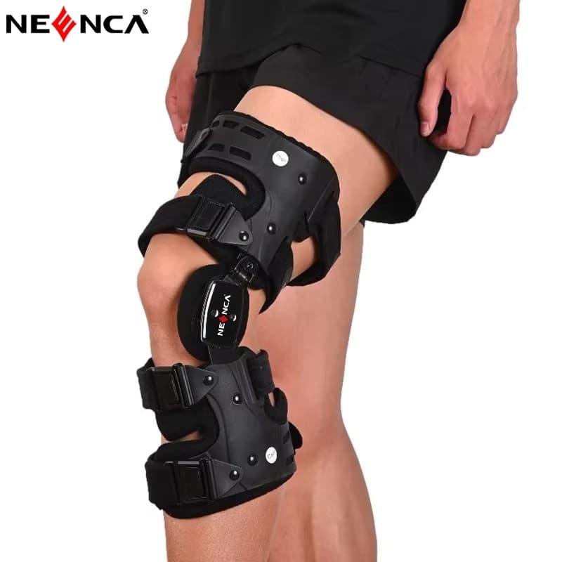 NEENCA 053 Descarregador ROM Joelheira Suporte Ortopédico Articulado ACL MCL Almofada De Recuperação Ajustável