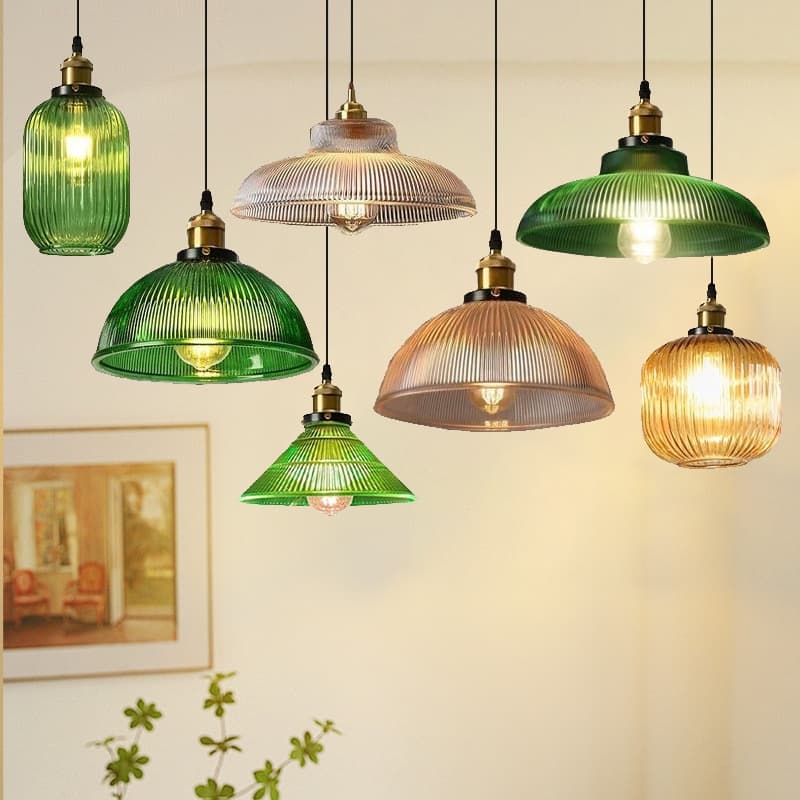 Lâmpada Pendente De Vidro Nórdico, Lustres De Teto Led Estéticos Modernos, Quarto, Sala De Jantar, Ilha De Cozinha D