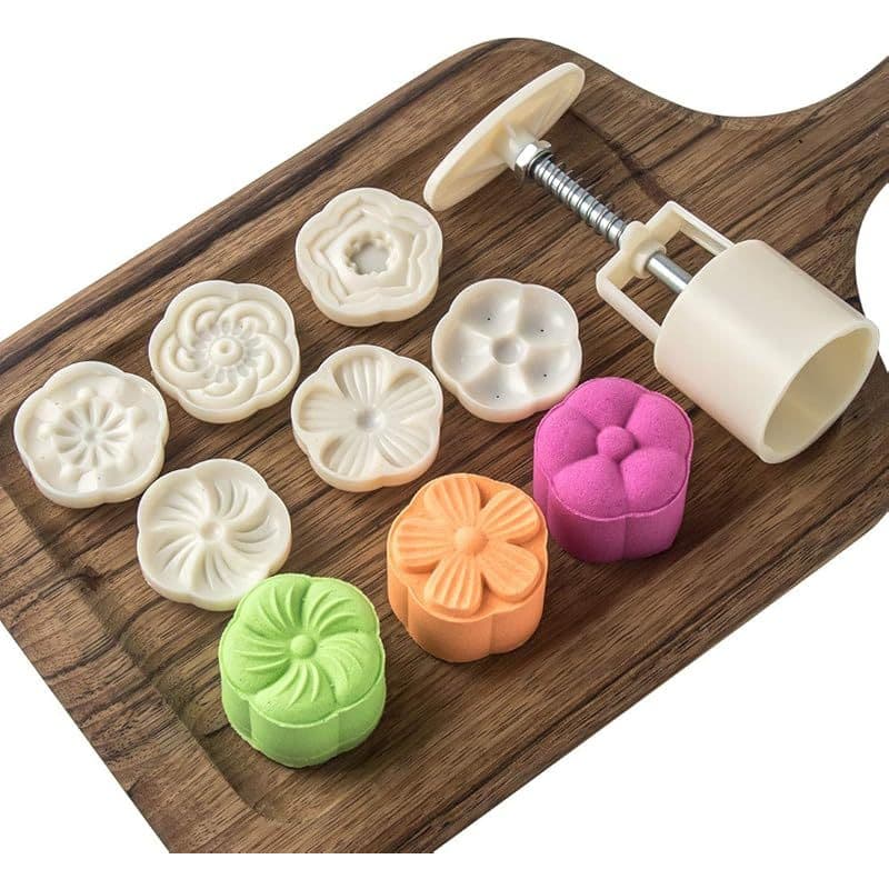 Conjunto de moldes para sobremesas sofisticadas Moldes com motivos florais