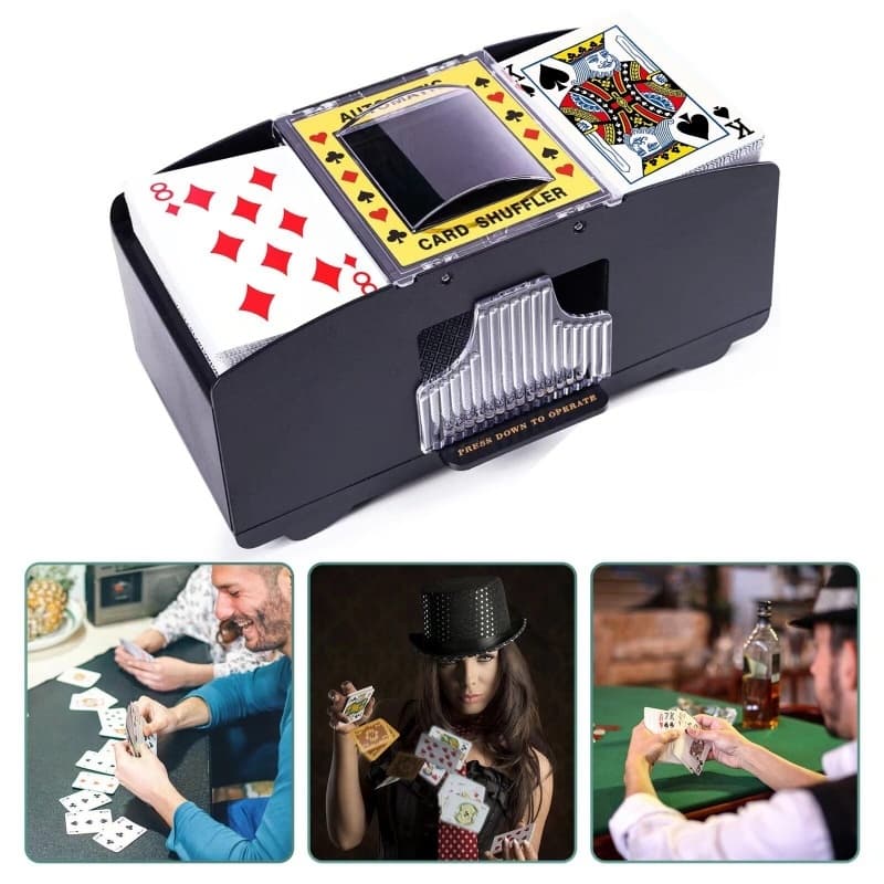 Embaralhador Automático Cartas Uno Baralho Truco Embaralhador Misturador Automático De Cartas De Baralho Jogo