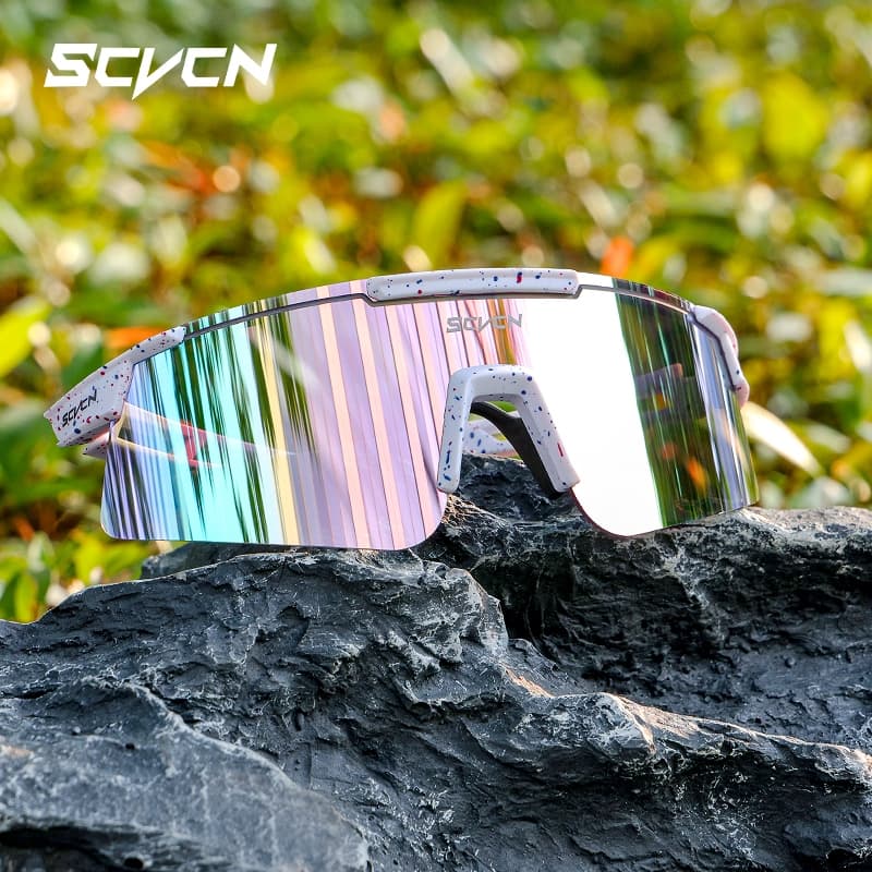 SCVCN Novos Óculos De Sol De Ciclismo UV400 Unissex Armação Esportiva Leve Para Corrida E Direção