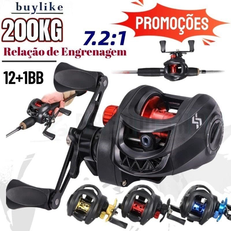240Kg Carretilha De Pesca Com Marine Sports Pitching 7:2 : 1 AltaMax Molinete De Pesca Molinete Pesca Mulinete