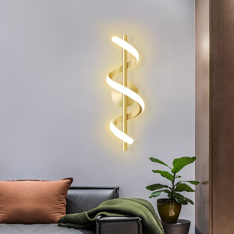 【110V-220V】3 Cores Em 1 Lâmpada De Parede Interna LED Para Quarto Sala De Estar~