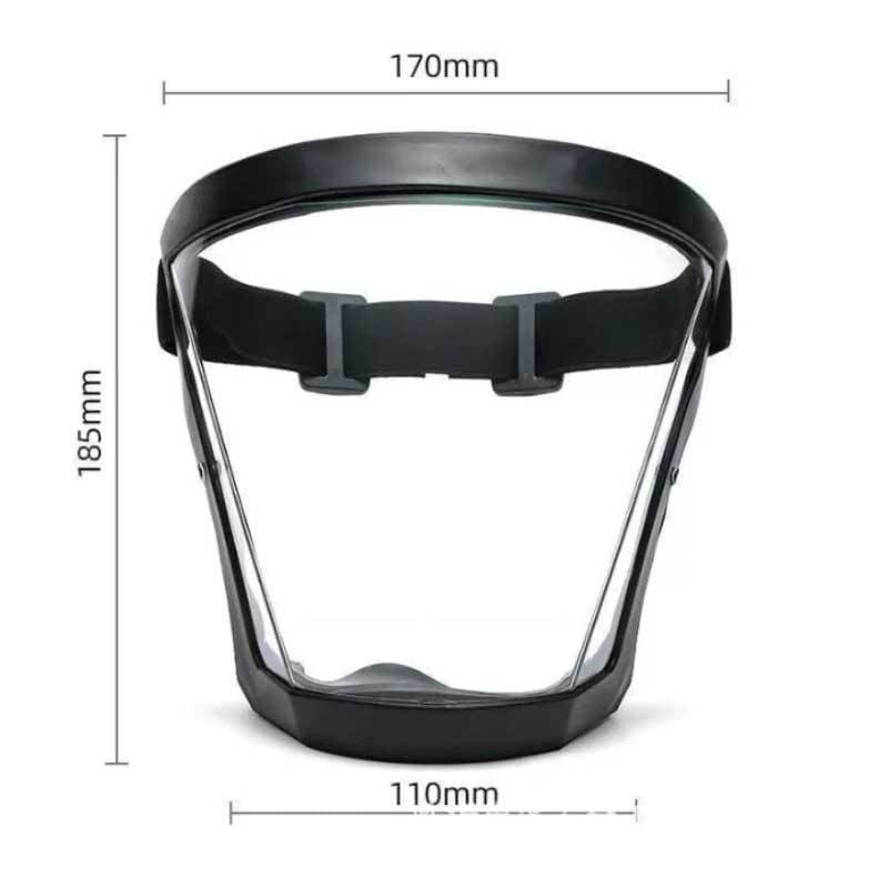Máscara Transparente com 10 Filtros PM2.5 | Reutilizável e Lavável