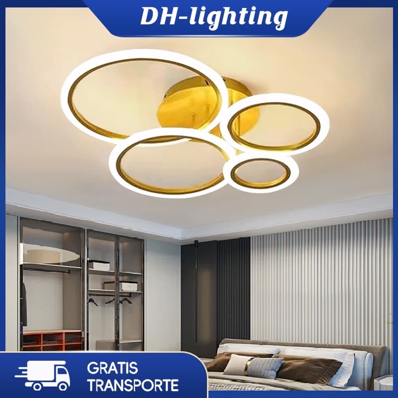 (Com LED) Novas Luzes De Teto Modernas E Simples Da Sala De Estar LED Quarto Jantar Criativas