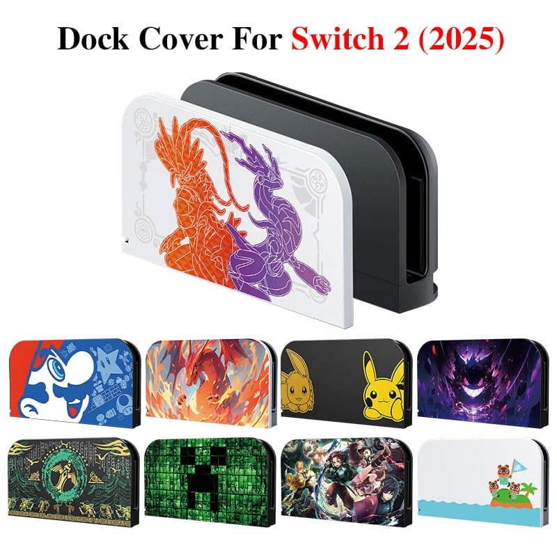 Capa De Substituição Para Nintendo Switch 2（2025） Dock Case Cartoon Protetora concha Acessórios