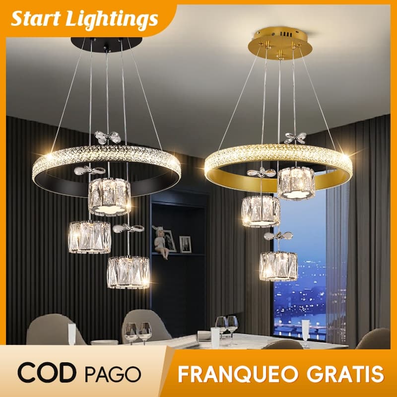 Lustre Moderno Simples Balcão De bar Jantar Lustres Nordic Sala Estar Lâmpada Cristal Novo Estilo Casa Quarto