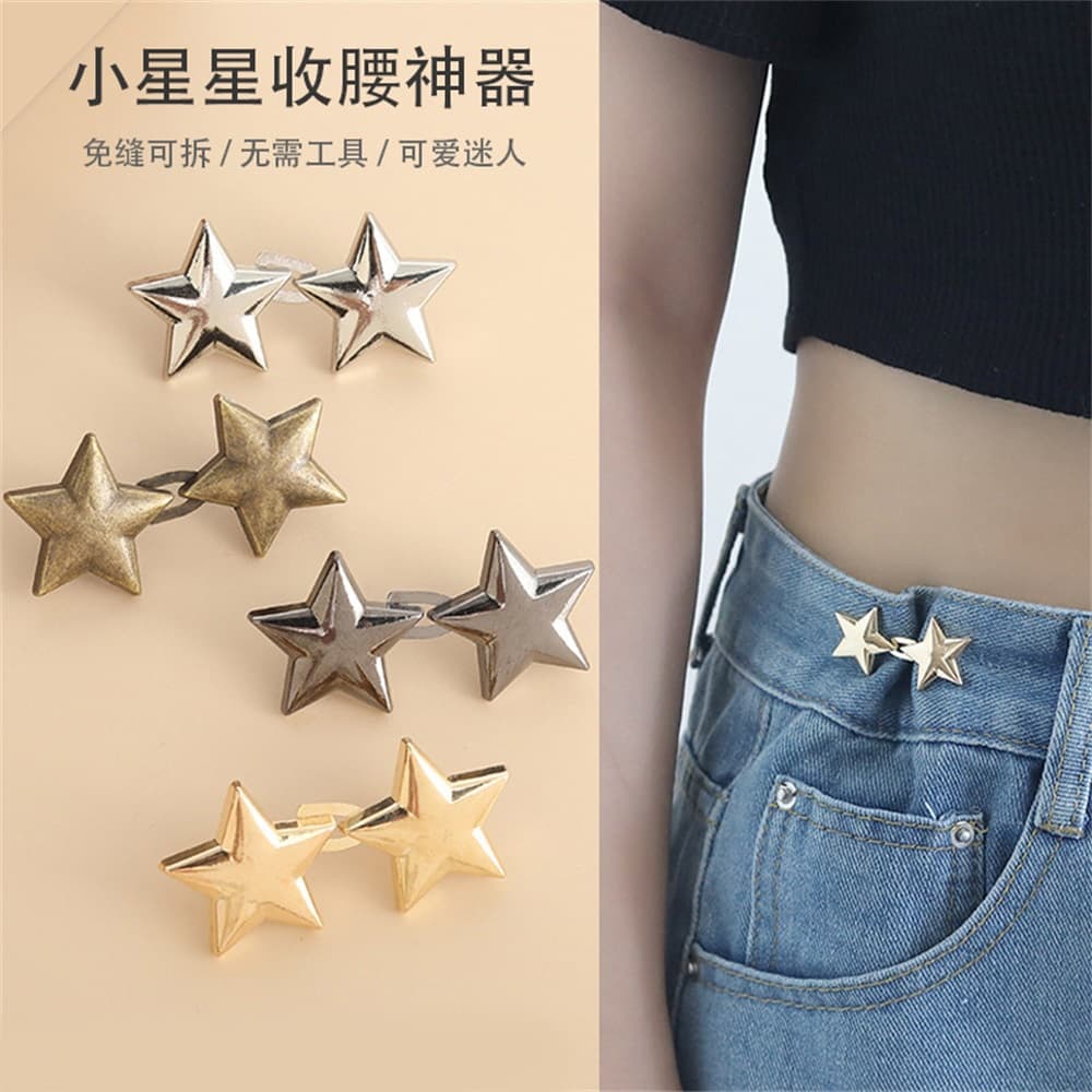 Little Star Fivela De Cintura Artefato Jeans Ajustáveis Ajustador Clipe Prendedor De Pino Mudança Ajuste Apertador Calça