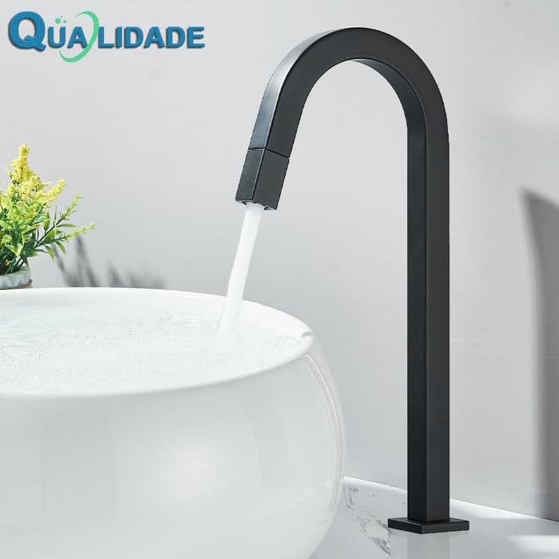 Torneira Para Pia Mesa Bancada Somente água Fria Casa Banheiro Metal Prata Preto