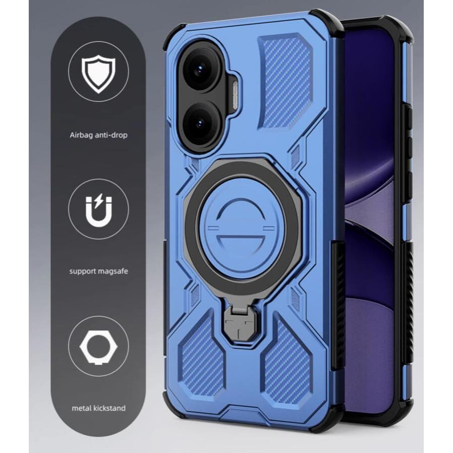 Xiaomi POCO F7 5G 2025 POCOF7 F 7 Hard Case Armadura À Prova De Choque Capa De Anel Magnético Suporte De Proteção Para C