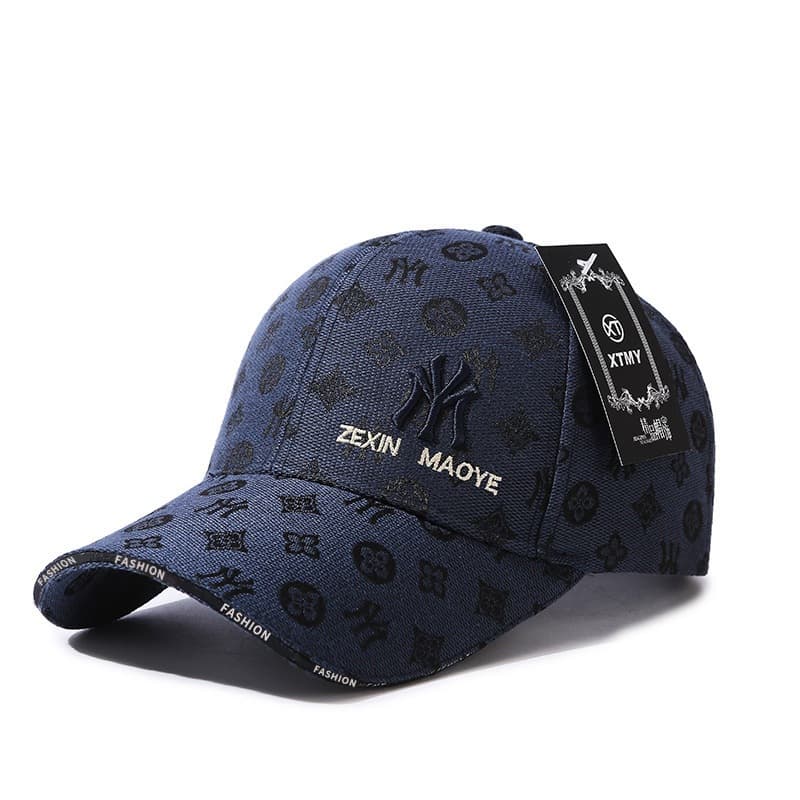 Boné de beisebol estampado bordado masculino feminino chapéus