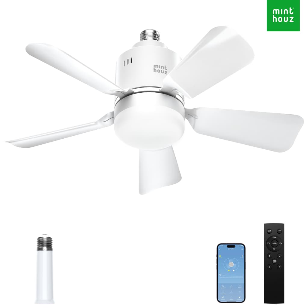 Ventilador De Teto Minthouz Com Luz 2 Em 1 LED Controle Remoto