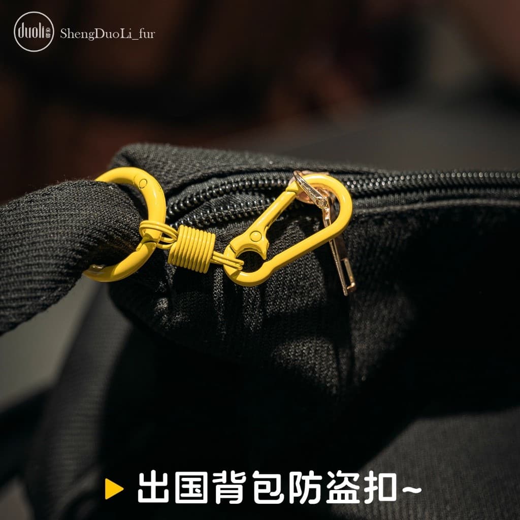 Mochila de viagem com zíper bloqueio anti-roubo ferramenta útil oito-8 caracteres fivela trem bagagem anti-roubo corda O