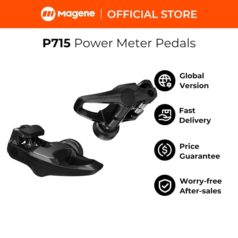 Magene P715 Medidor De Energia De Bicicleta Pedais Equilíbrio De Cadência Para KEO & SPD-SL Baseado Em Pedal De Ciclismo