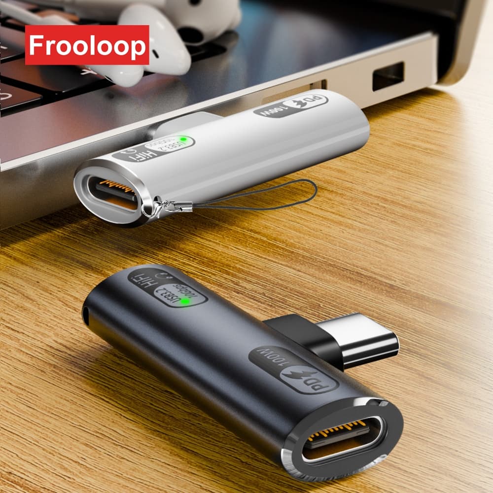 Adaptador C Para USB-Duplo PD 100W 10 Gbps USB3.2 Tipo Divisor