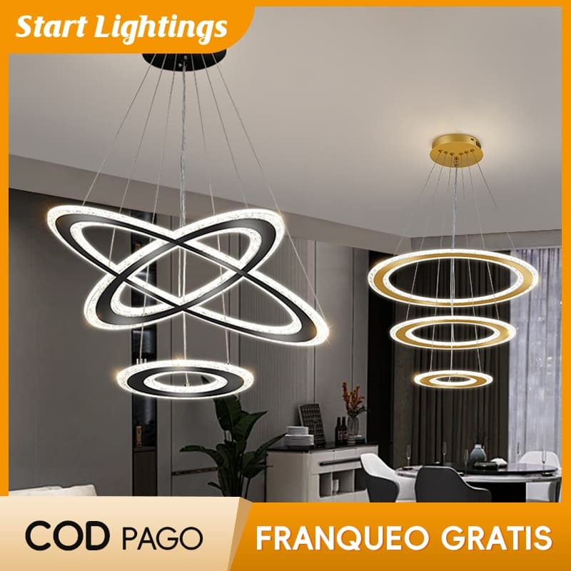 Lustre Sala De Estar LED Moderno Simples Restaurante 2025 Nova Mesa Luz Criativa