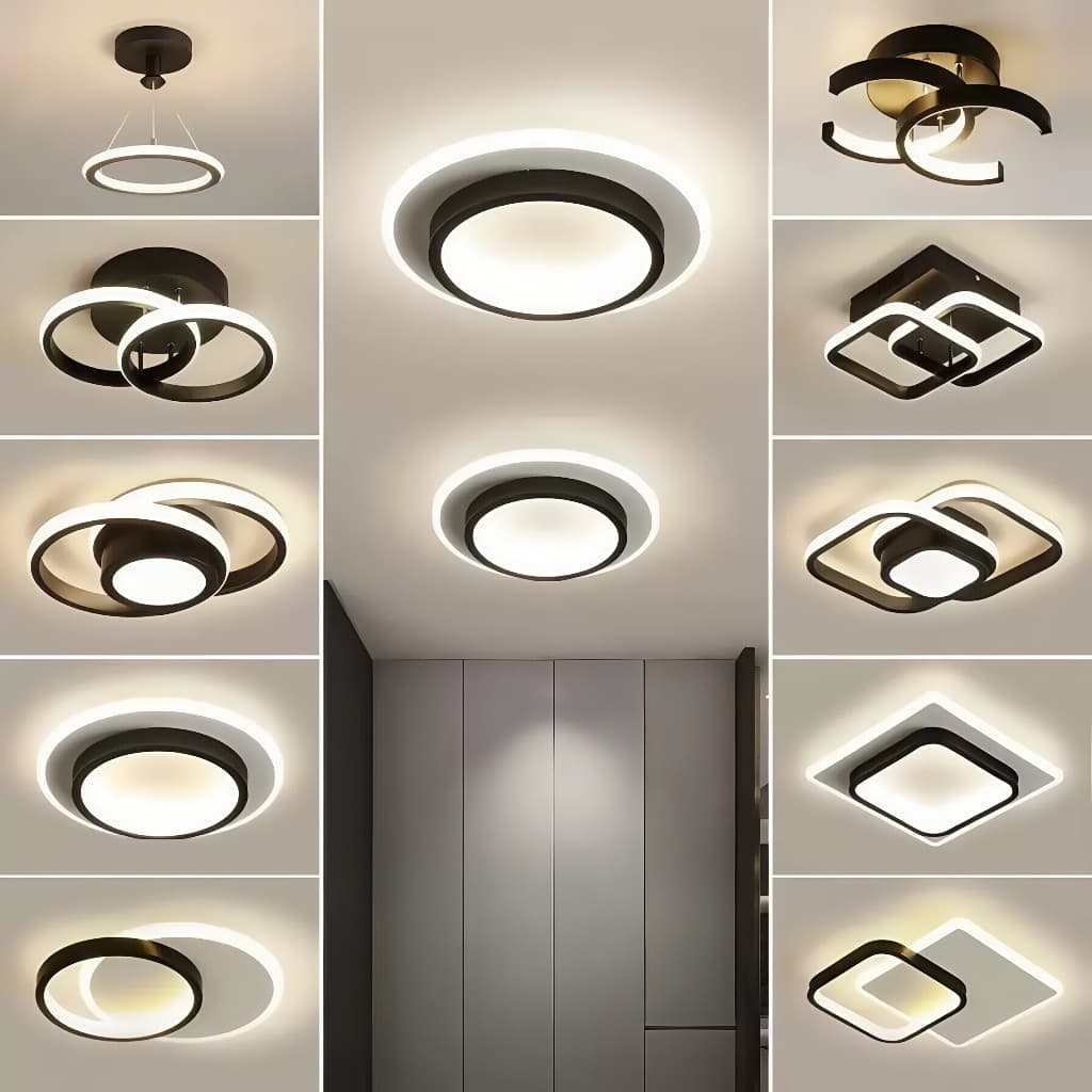 Lustre Moderno De Teto Led Em 3 Cores Para Corredor , Sala De Estar , Quarto , Cozinha , 110V-220V