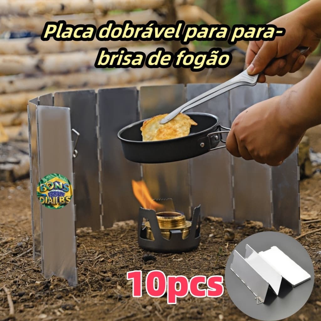 Protetor De Vento Para Fogareiro Wind Shield Camping