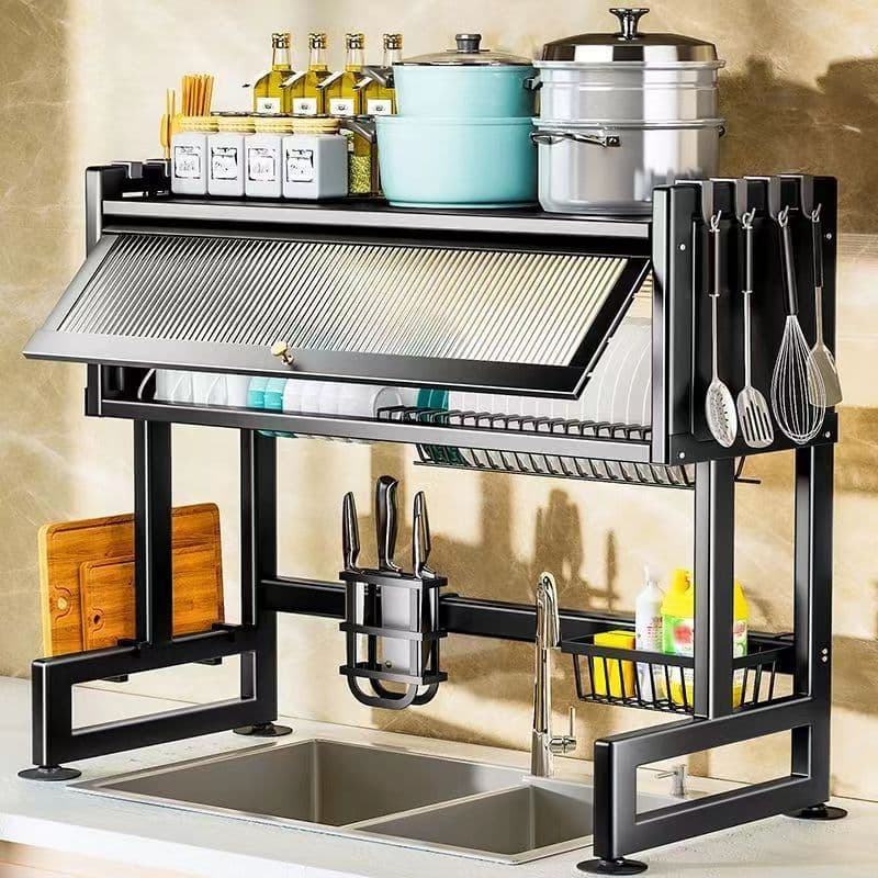haosin rack De Drenagem De Pratos Suspenso , Cozinha Temperos Armazenamento modular haosin
