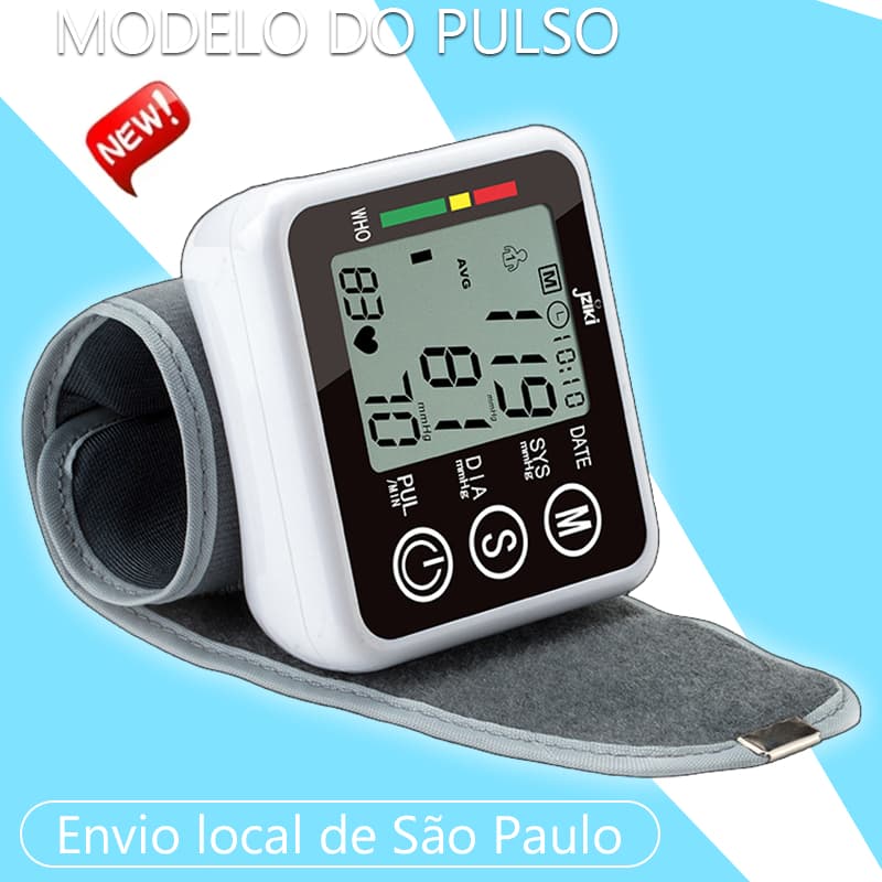 2025 novo Medidor Pressão Digital De Pulso Com Voz Monitor Inteligente Entrega rápida