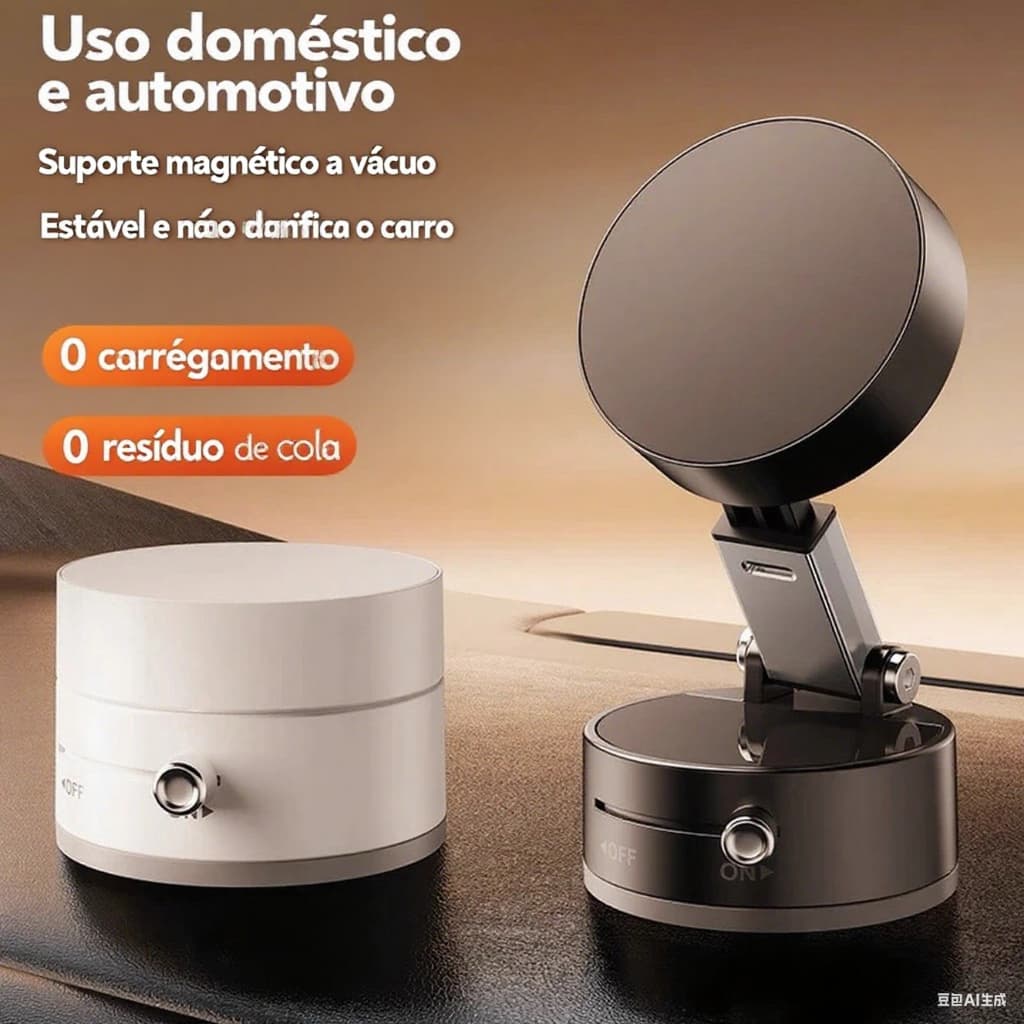 【COD】SOARFLY 360 Graus Dobrável Rotação Forte Vácuo Adsorção Magnética Titular Do Telefone Do Carro para iphone