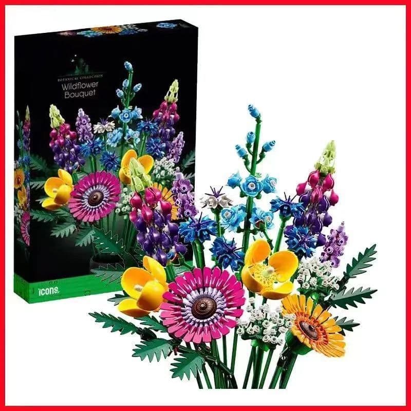 Buquê De Flores Silvestres Artificiais Botanicals-Conjunto De Construção Falsas De Interior Para Casa , Cozinha , Decora