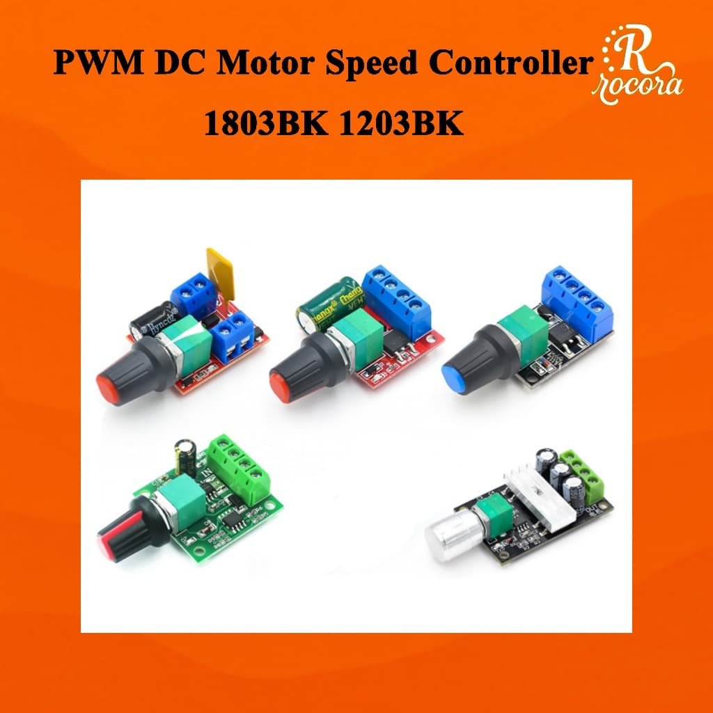 Controlador De Velocidade Do Motor PWM DC 2A 3A 5A 10A Função Interruptor 1803BK 1203BK