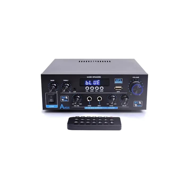 Ak55 Mini amplificador de potência de áudio estéreo portátil