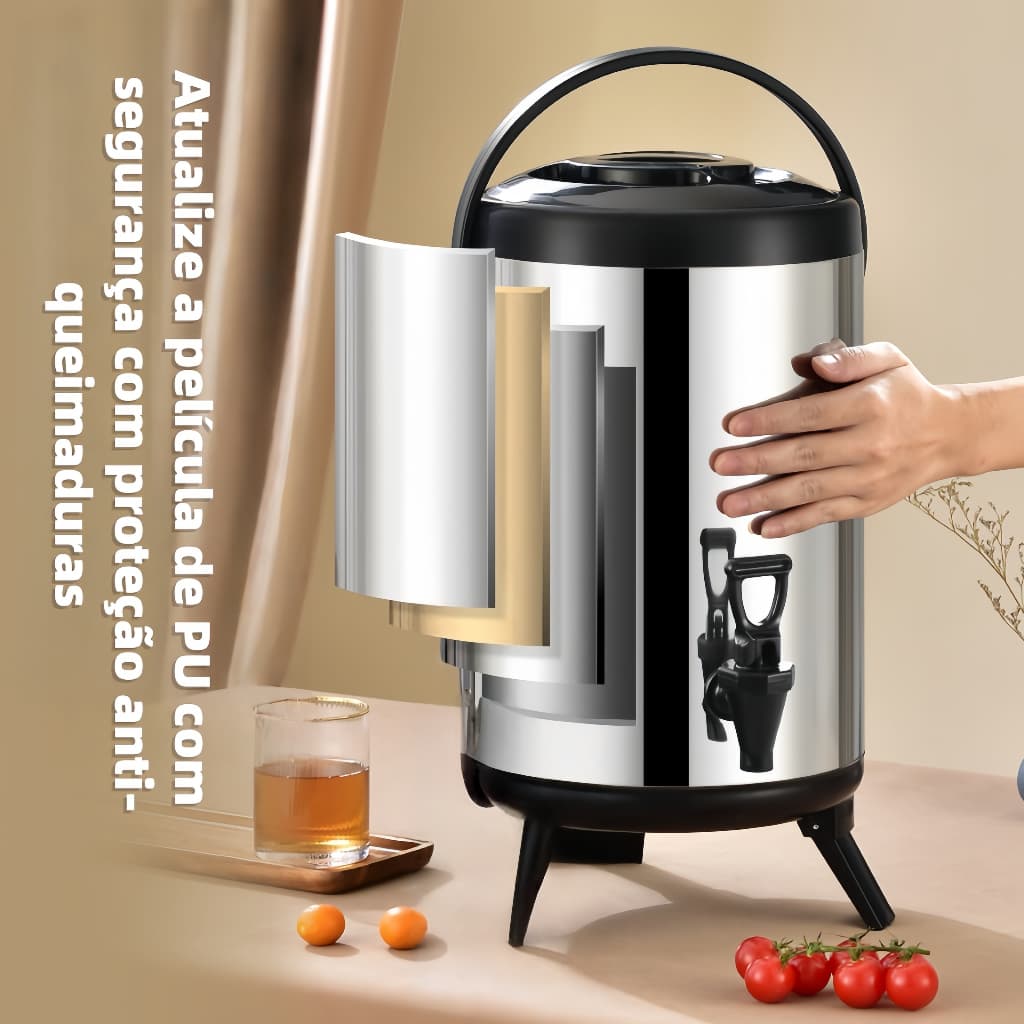 Garrafa Térmica 6/8 Litros Quente Frio Com Isolada Térmico Capacidade Viagem Cozinha, acampamento Garrafa De Água