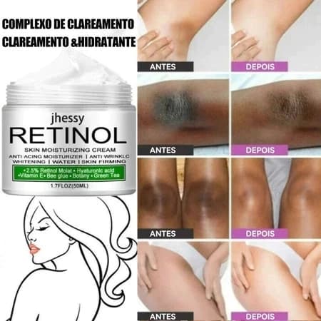 50g Creme de brilho e rejuvenescimento da pele do corpo /axilas /clareamento / lado interno /áreas íntimas/joelhos