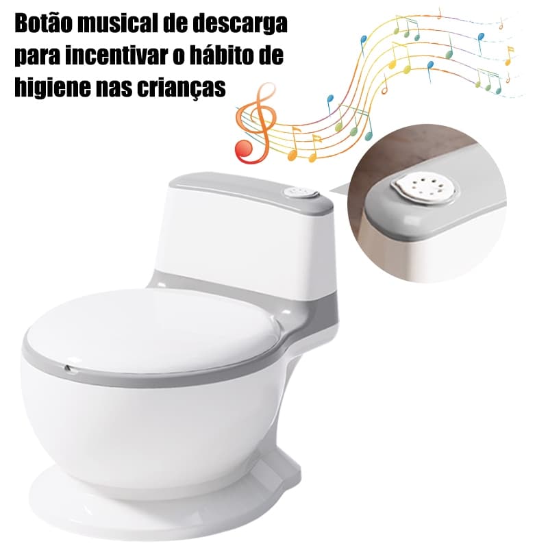 Potty Trainer Redutor De Assento De Vaso Sanitário Infantil Fun Training Com Escova De Limpeza