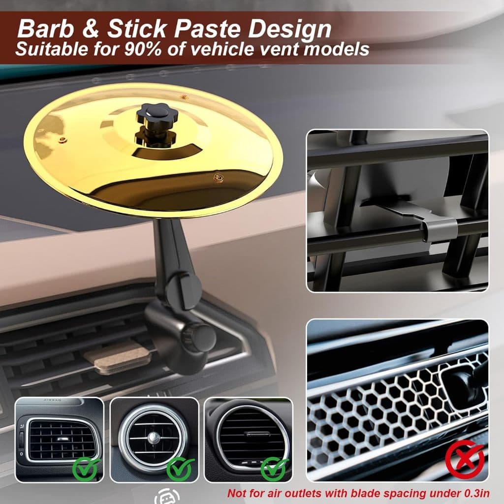 Ventilação De Ar Do Tambor De Prato Carro , Mini De Impacto De Metal Para Painel Aparelho De Instrumentos Musicais Engra