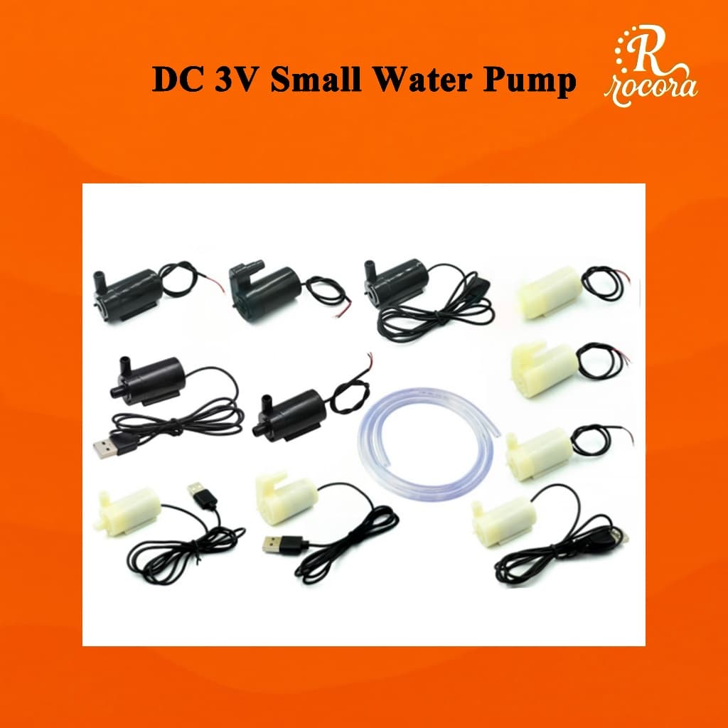 Mini Bomba De Água Submersível DC 3V 3W Para Hidroponia De Aquário De Fonte 4.5V 5V 6V