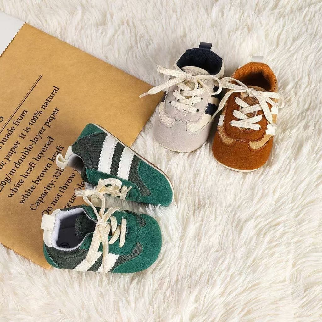 Primeiros Sapatos De Caminhada Para Bebês Recém-Nascidos , Meninos E Meninas , Calçados Esportivos Casuais Com Bloqueio