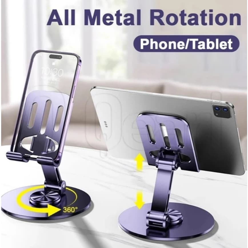 Suporte para celular pode 360° Suporte giratório de Material metálico para celular, suporte para computador