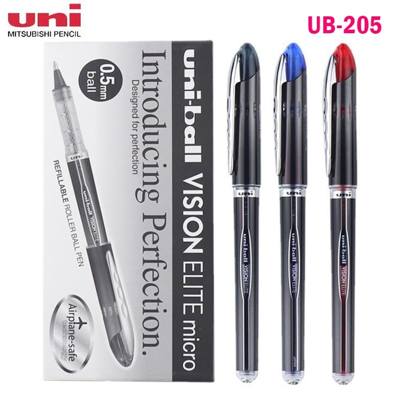 1 Unidade Japão Uni-Ball VISION ELITE UB-205 Caneta Esferográfica De Compressão De 0.5 Mm