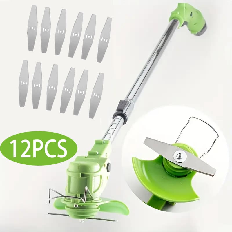 Kit 12 Peças De Lâminas Para Cortador De Grama Lâminas Para Aparador De Grama Acessórios Para Capinador