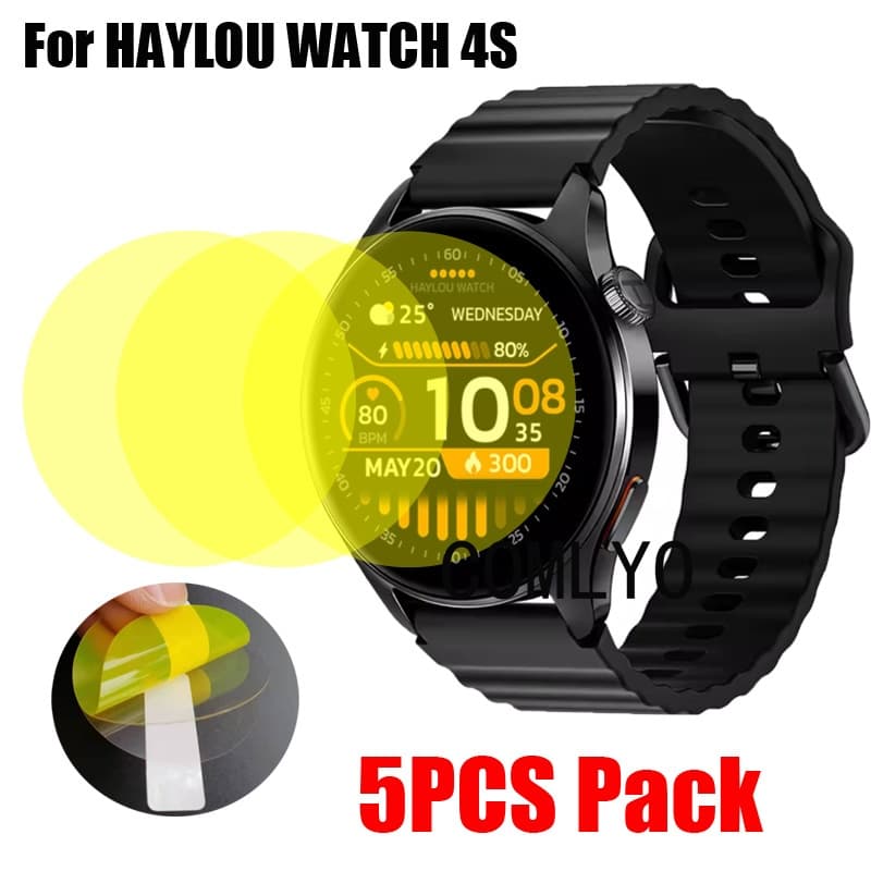 Para HAYLOU Watch 4S Protetor De Tela Smartwatch Relógio Inteligente Macio Película Protetora Capa Acessórios