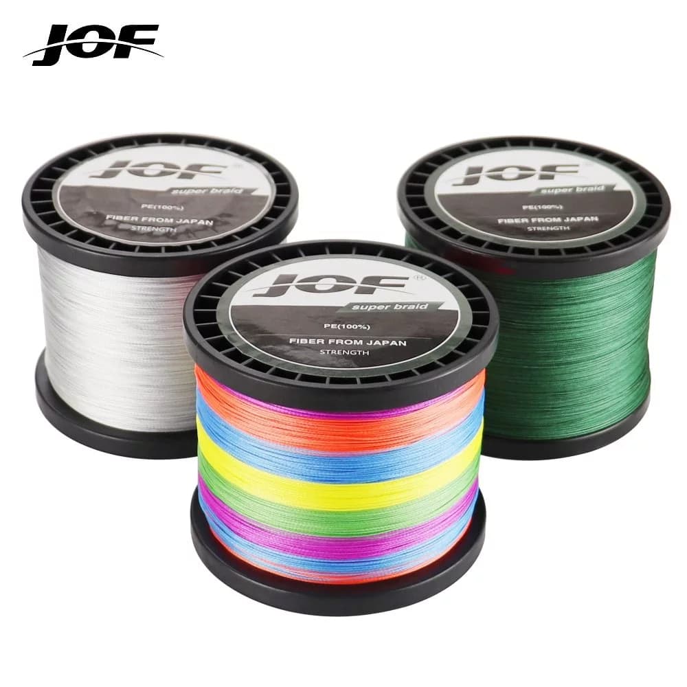 JOF Marca 300M Japonesa de grau superior Linha de pesca trançada de 0,17 a 0,5 mm PE Carpa linha líder de arame~~